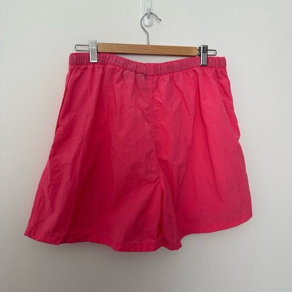 Vintage 90s Shorts Hot Pink Barbie Nylon Shorts Denver Haynes Retro Festival - Picture 10 of 13